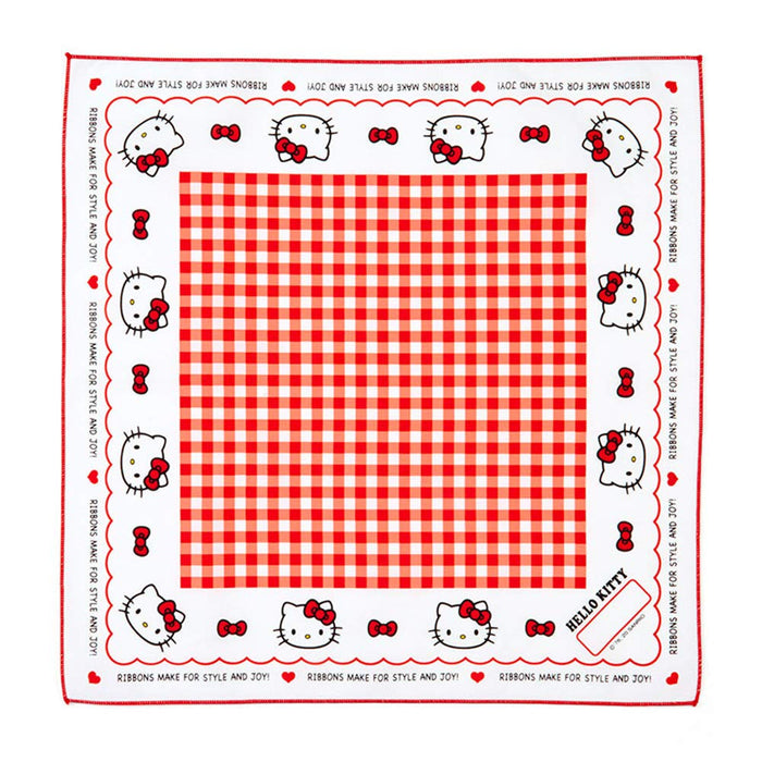 SANRIO Lunch Cloth Hello Kitty Gingham- Japan Figure Store - #1 Bring To You The Best Japanese Goods