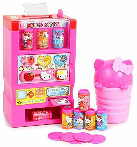 Hello Kitty Toy Vending Machine With Coins Juice And Other Accessories- Japan Figure Store - #1 Bring To You The Best Japanese Goods