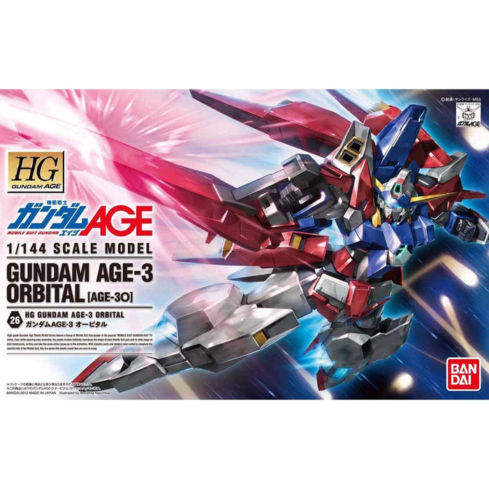 Hg Mobile Suit Gundam Age Gundam Age-3 Orbital 1/144 Scale Color Coded Plastic Model- Japan Figure Store - #1 Bring To You The Best Japanese Goods