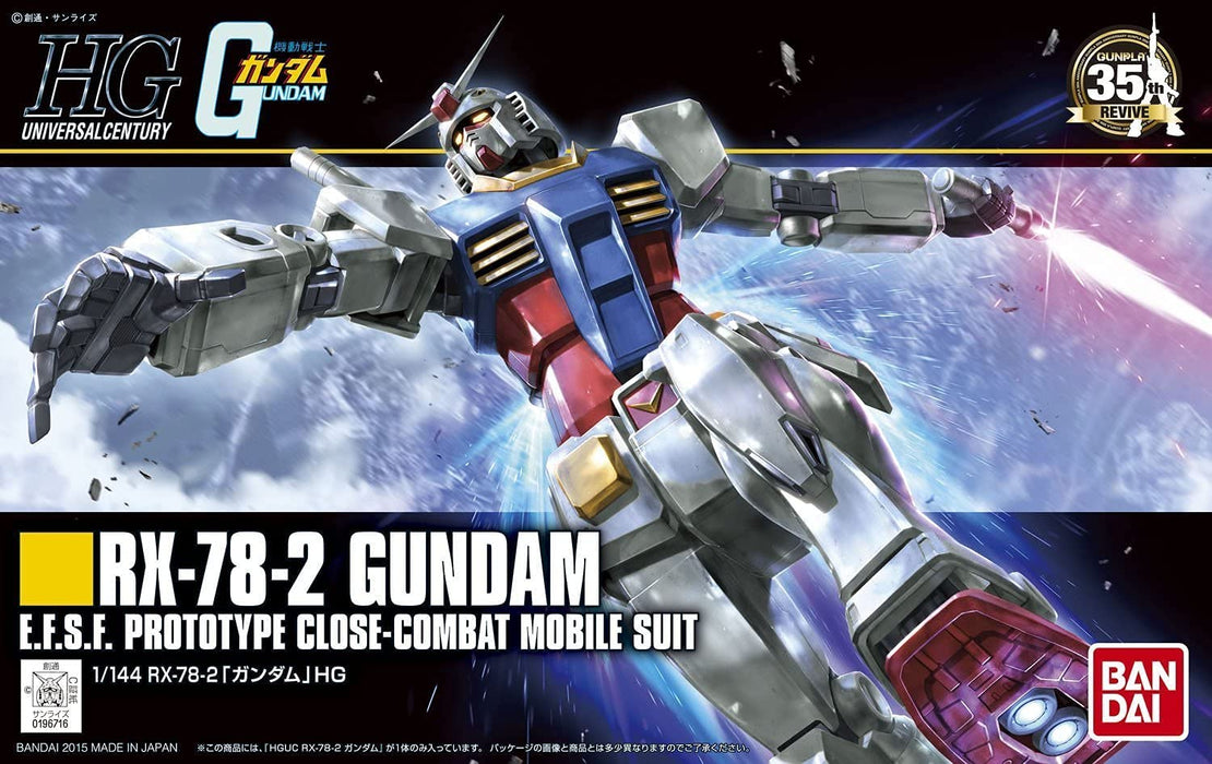 HGUC 191 Bandai Spirits Rx-78-2 Gundam 1/144 Model- Japan Figure Store - #1 Bring To You The Best Japanese Goods