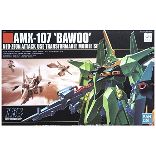 BANDAI Hguc 031 Gundam Amx-107 Bawoo 1/144 Scale Kit- Japan Figure Store - #1 Bring To You The Best Japanese Goods