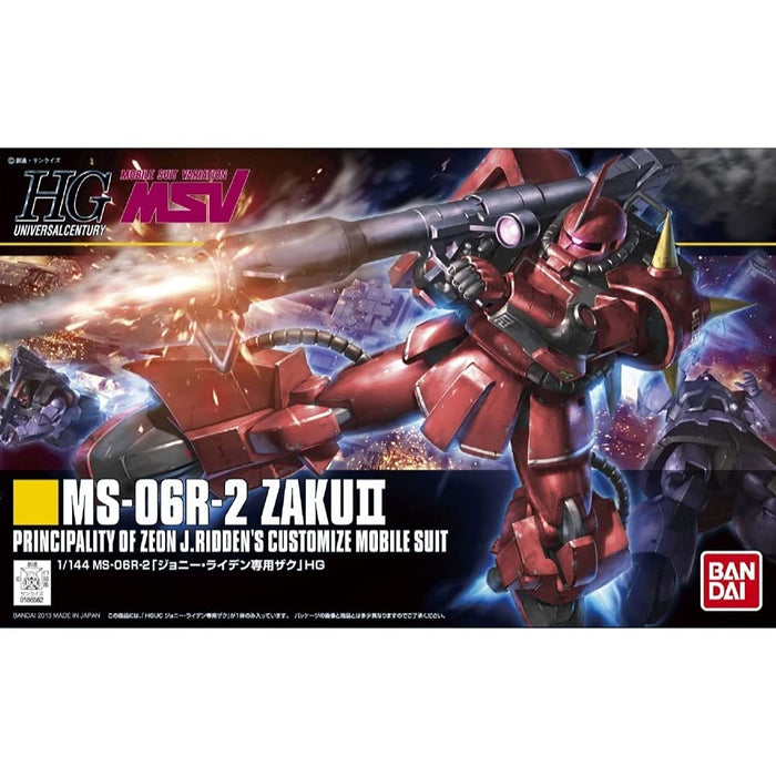 BANDAI Hguc 166 Gundam Ms-06R-2 Zaku Ii Johnny Ridden Custom 1/144 Scale Kit- Japan Figure Store - #1 Bring To You The Best Japanese Goods