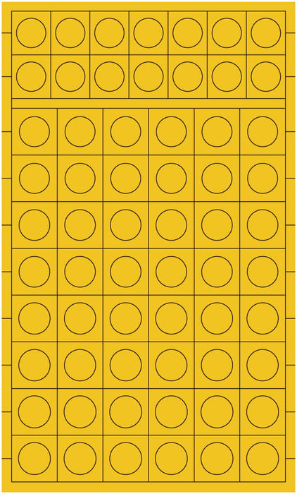 HIQPARTS Circle Masking Sticker 4L 9.0~9.8Mm 1 Sheet- Japan Figure Store - #1 Bring To You The Best Japanese Goods