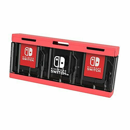 Hori Nintendo License Push Card Case 6 For Nintendo Switch Neon Red Nsw-128- Japan Figure Store - #1 Bring To You The Best Japanese Goods