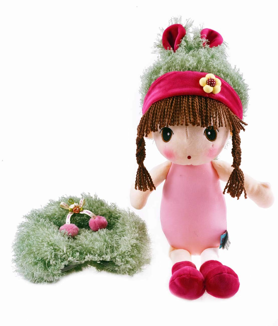 Hwd Stuffed Animal Plush Doll 40cm High Green Color Japan Stuffed Dolls- Japan Figure Store - #1 Bring To You The Best Japanese Goods