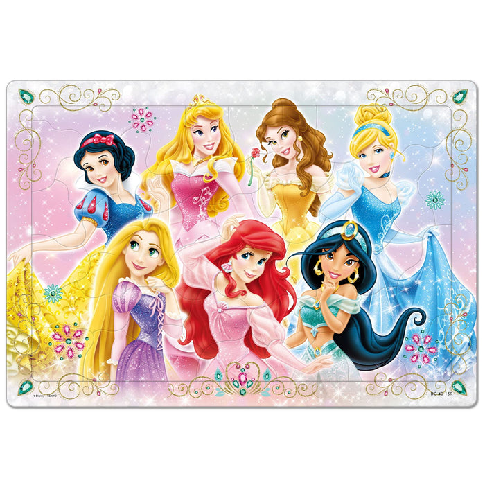 TENYO Dc40-159 Jigsaw Puzzle Disney Princesses All Together 40 Pieces Child Puzzle- Japan Figure Store - #1 Bring To You The Best Japanese Goods