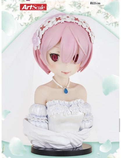 Generic Product Ichiban Kuji Re:Zero Ram Wedding Ver Art Scale Figure Japan- Japan Figure Store - #1 Bring To You The Best Japanese Goods