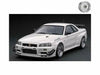 Ignition Model 1/43 Scale Nissan Skyline Gt-r Mine's R34 White Diecast Car - Japan Figure