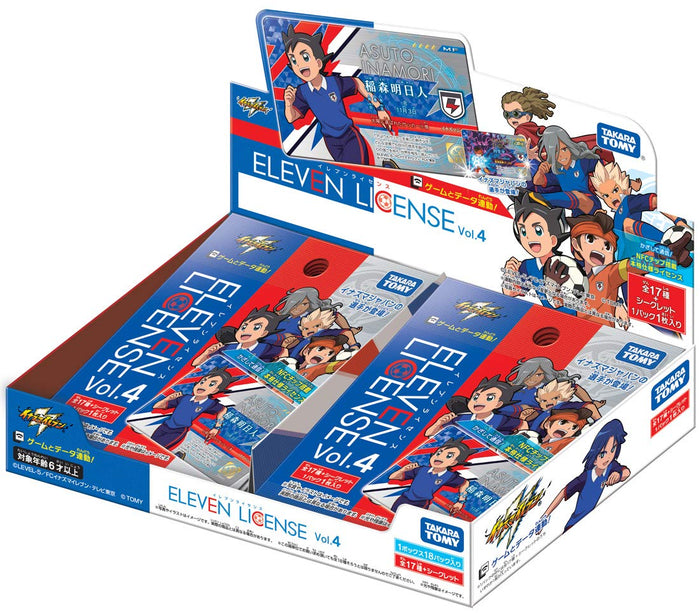 Takara Tomy Inazuma Eleven License Vol.4 Box Eleven License Card Japanese Card Box- Japan Figure Store - #1 Bring To You The Best Japanese Goods