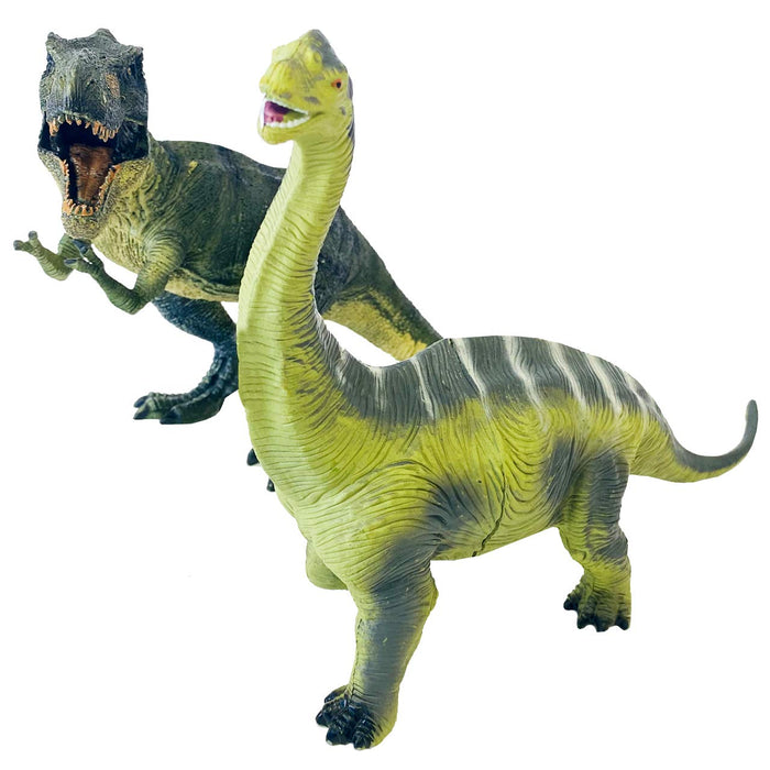 Izu Shaboten Honpo T-Rex & Brachiosaurus Toy 2-Pack w/Accessories- Japan Figure Store - #1 Bring To You The Best Japanese Goods