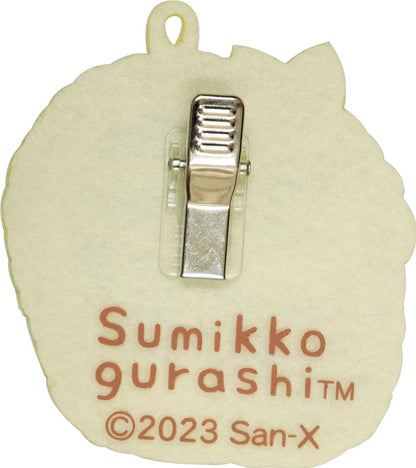 J'S Planning Charm San-X Fluffy Embroidered Patch Bag Charm Sumikko Gurashi Tonkatsu Yellow Japan 7X6.5X1Cm Wcm011- Japan Figure Store - #1 Bring To You The Best Japanese Goods