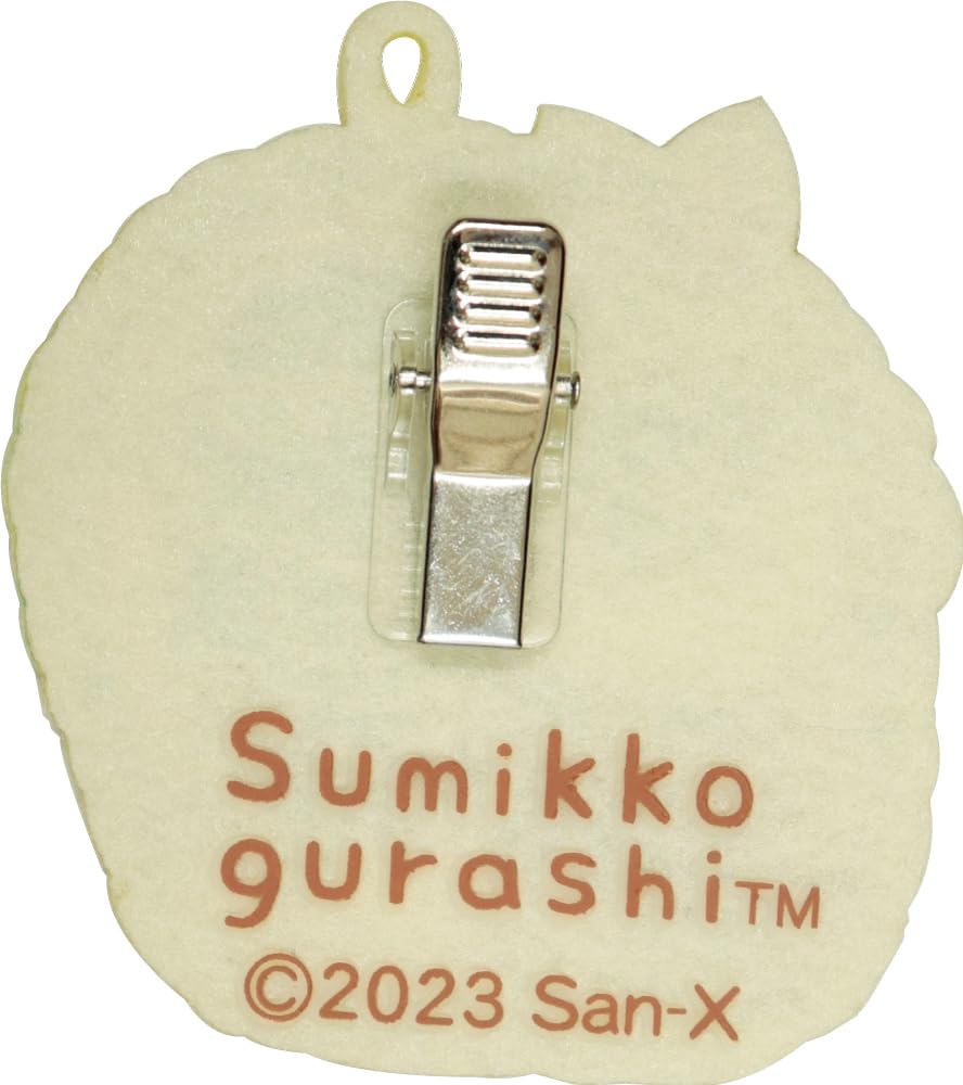 J'S Planning Charm San-X Fluffy Embroidered Patch Bag Charm Sumikko Gurashi Tonkatsu Yellow Japan 7X6.5X1Cm Wcm011- Japan Figure Store - #1 Bring To You The Best Japanese Goods