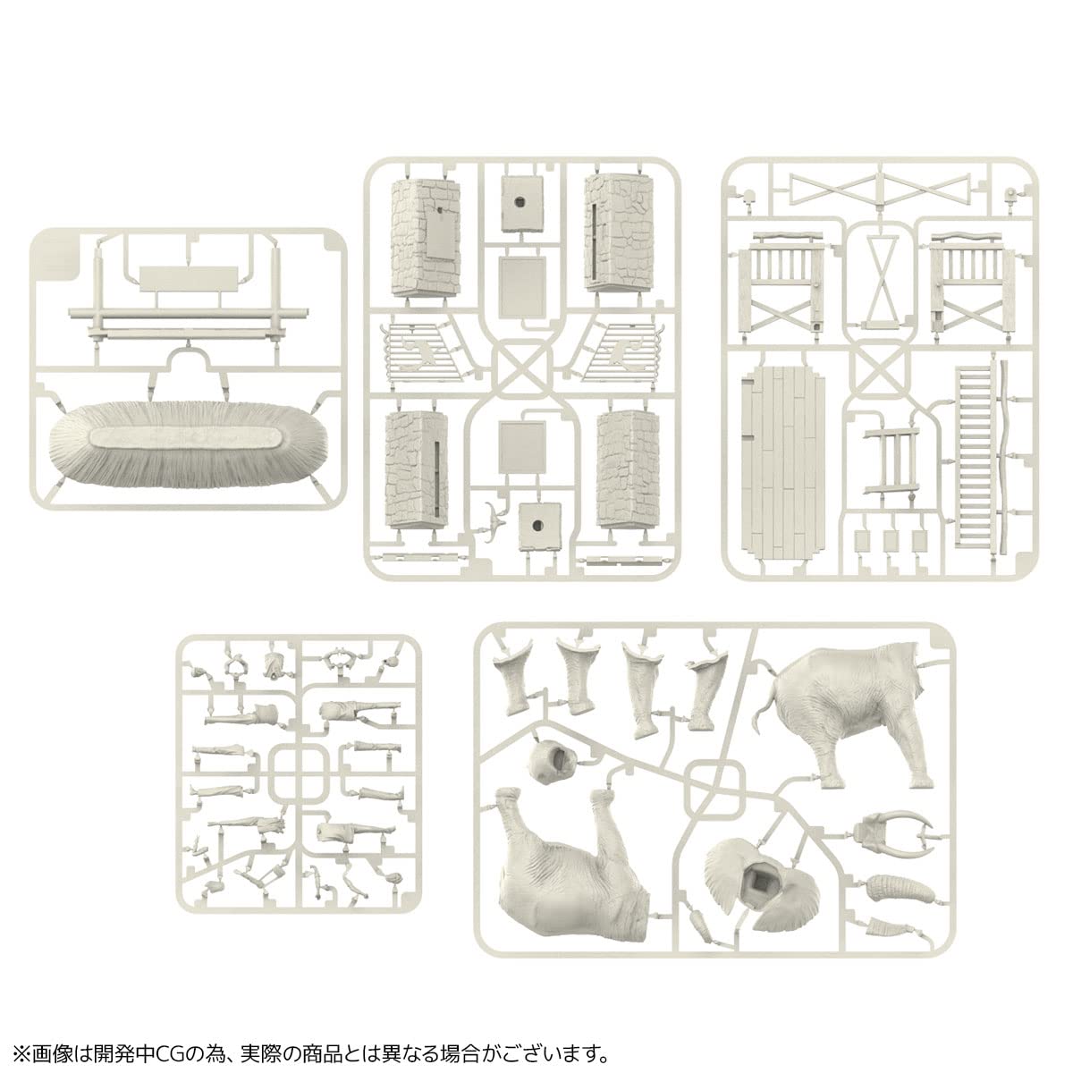 Kaiyodo Art Pla Art Pla Tourist And African Elephant Set 1/35 Scale Unpainted Unassembled Plastic Model Kit- Japan Figure Store - #1 Bring To You The Best Japanese Goods