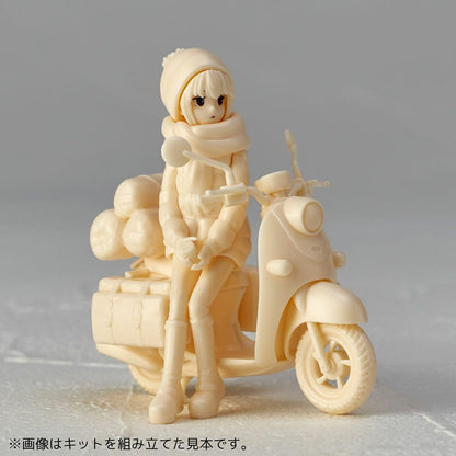 Kaiyodo Yuru Camp△ Rin Shima Bike 1/24 Model Kit- Japan Figure Store - #1 Bring To You The Best Japanese Goods