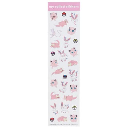 Kamiojapan Pokemon My Collect Stickers Pink 020924- Japan Figure Store - #1 Bring To You The Best Japanese Goods
