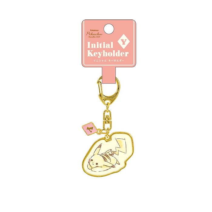 POKEMON CENTER ORIGINAL Initial Keychain Pikachu Number025 'Y'- Japan Figure Store - #1 Bring To You The Best Japanese Goods