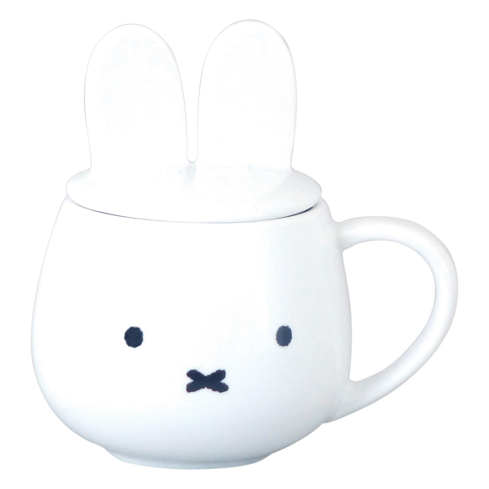 Kaneshotouki Miffy Mug w/Ear Lid 270ml 200101- Japan Figure Store - #1 Bring To You The Best Japanese Goods