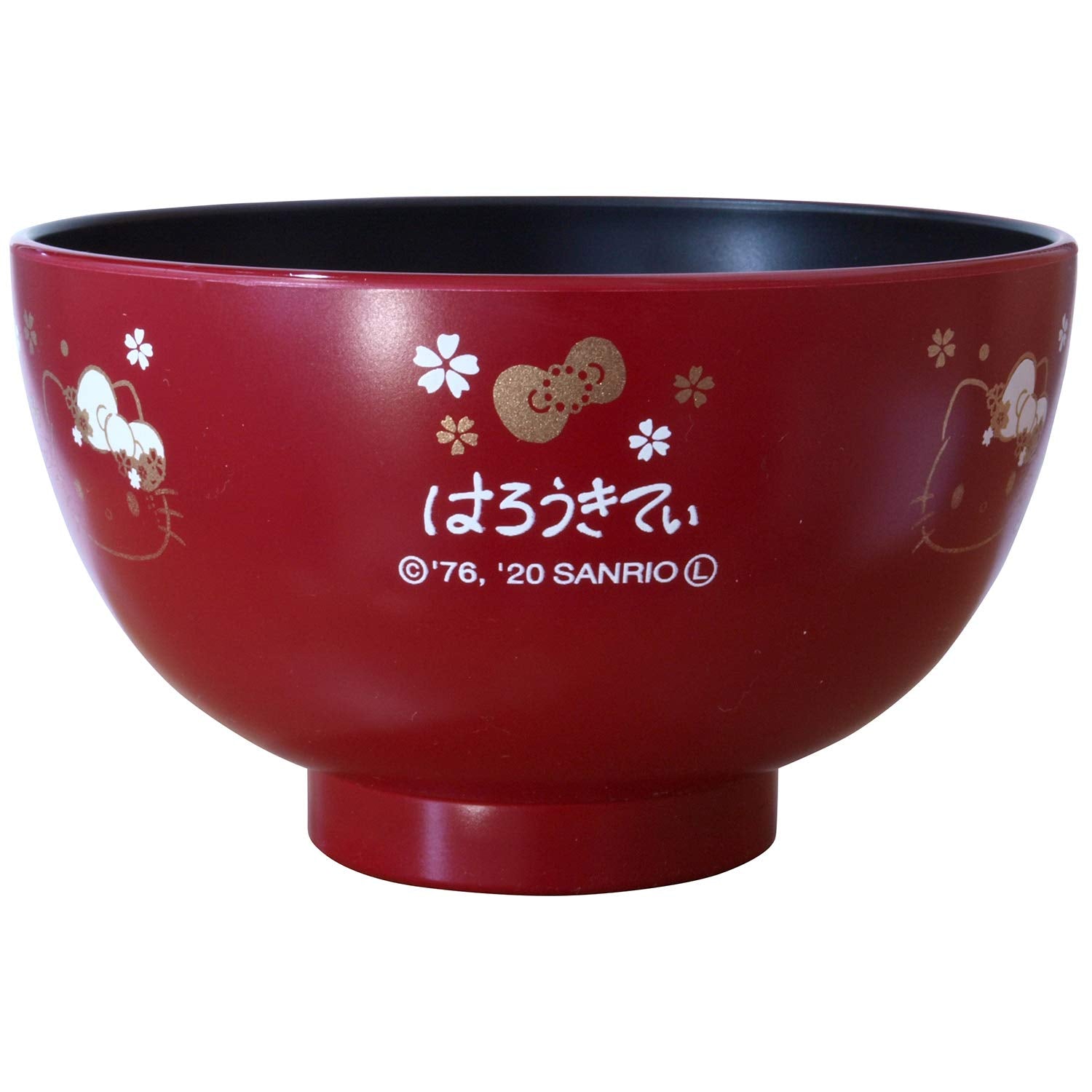 Kaneshotouki Hello Kitty Japanese Tableware Lacquered Soup Bowl M Sakura 312526- Japan Figure Store - #1 Bring To You The Best Japanese Goods
