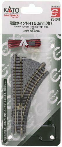 Kato 20-241 Compact Electric Turnout R150mm 6 45 Degree Right Ep150-45r.- Japan Figure Store - #1 Bring To You The Best Japanese Goods