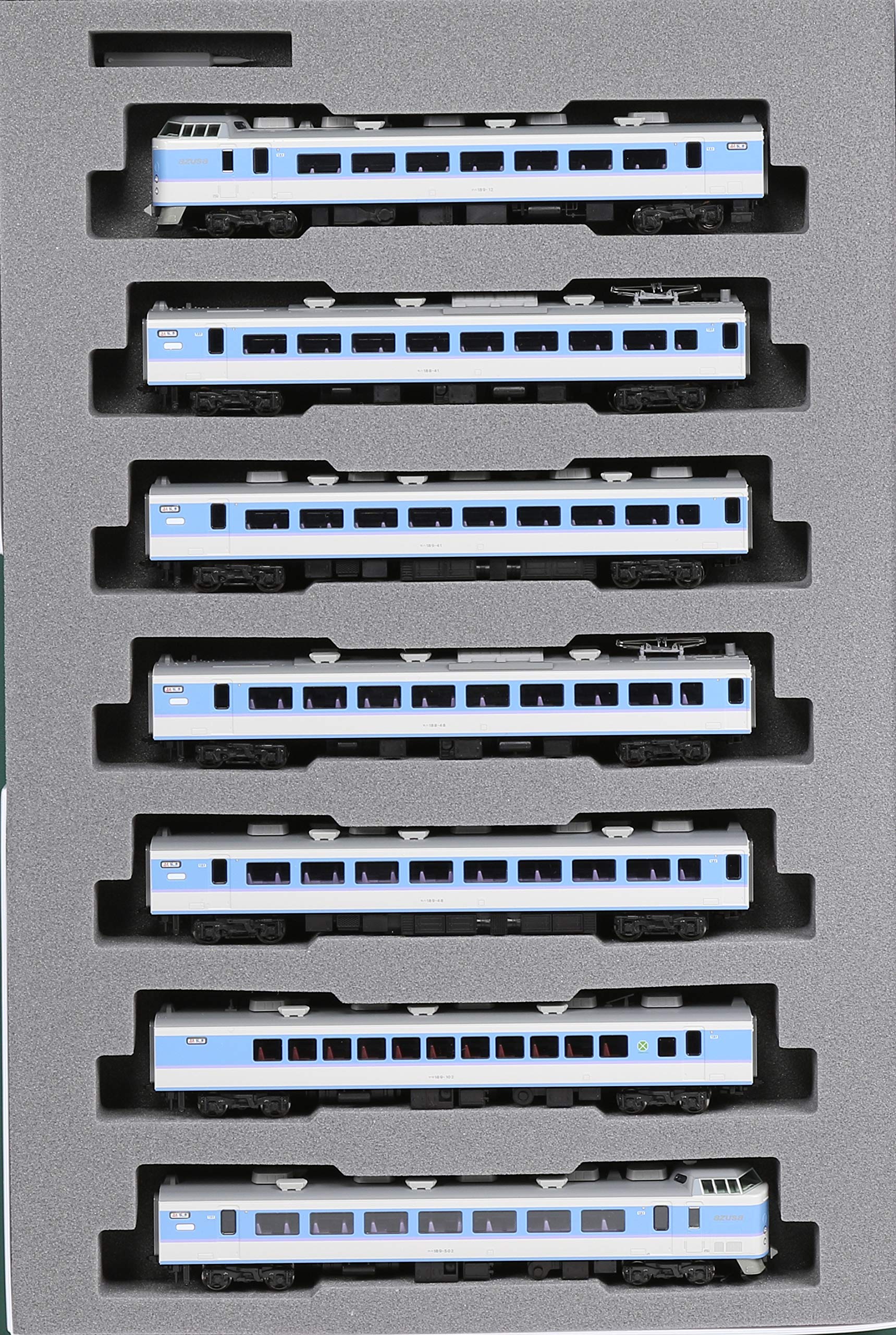 Kato N Gauge 7-Car 189 Series Grade Up Azusa 10-1525 Model Railway Train- Japan Figure Store - #1 Bring To You The Best Japanese Goods