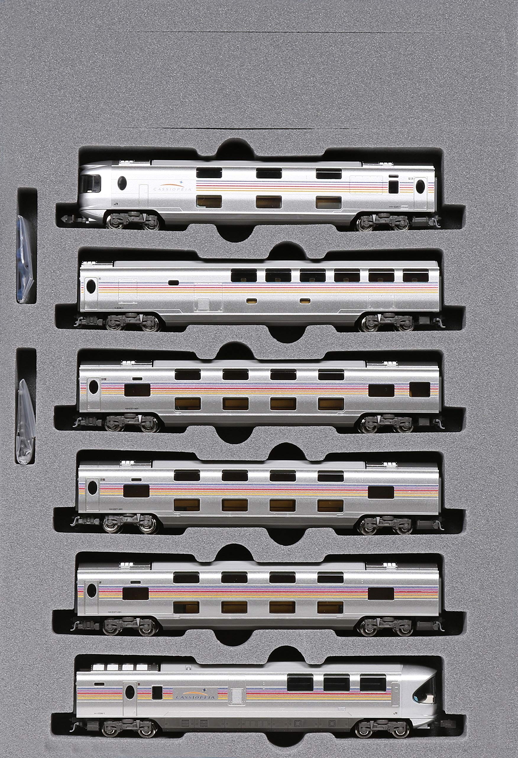 Kato Brand N Gauge E26 Series Cassiopeia 6-Car Set 10-1608 Railway Model Passenger Car White- Japan Figure Store - #1 Bring To You The Best Japanese Goods