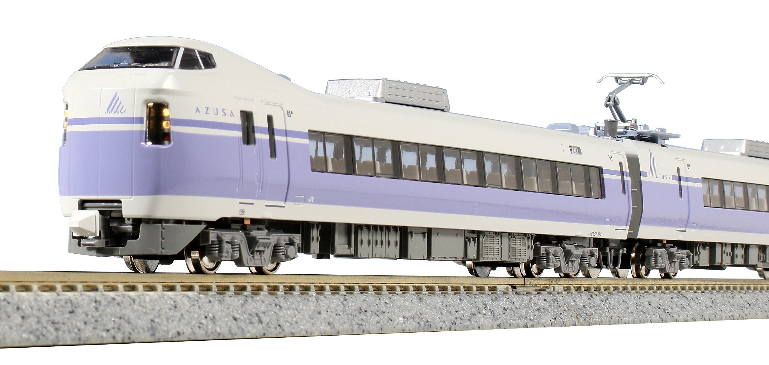 Kato N Gauge E351 Super Azusa 4-Car Model Train Set 10-1343 - Purple- Japan Figure Store - #1 Bring To You The Best Japanese Goods