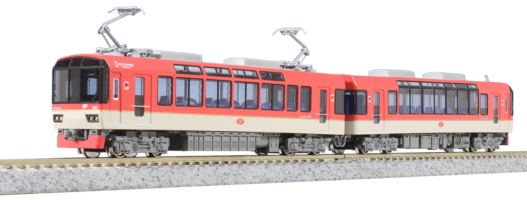 Kato Kirara Red Model Train - N Gauge Eizan Electric Railway 900 Series- Japan Figure Store - #1 Bring To You The Best Japanese Goods