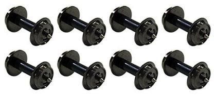 Kato 11-606 8pcs N Gauge Hollow Shaft Wheels for Screwed Trolleys Black- Japan Figure Store - #1 Bring To You The Best Japanese Goods