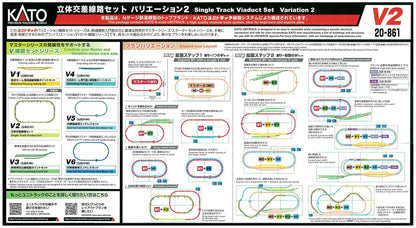 Kato N Gauge Inner Double Track 20-861 Rail Set V2- Japan Figure Store - #1 Bring To You The Best Japanese Goods