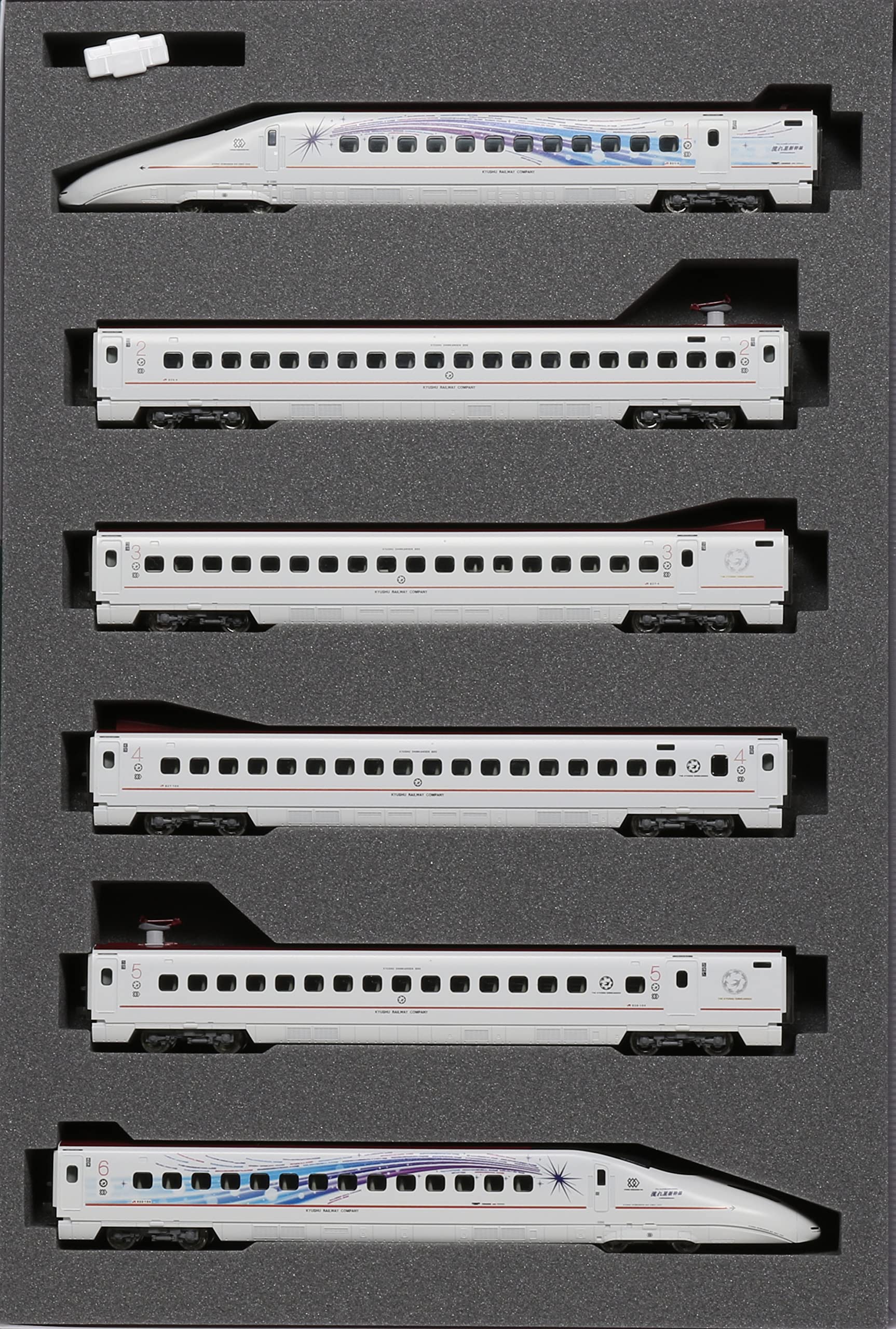 Kato N Gauge Kyushu Shinkansen 800 Series Nagareboshi 6-Car Set 10-1729 Model Train- Japan Figure Store - #1 Bring To You The Best Japanese Goods