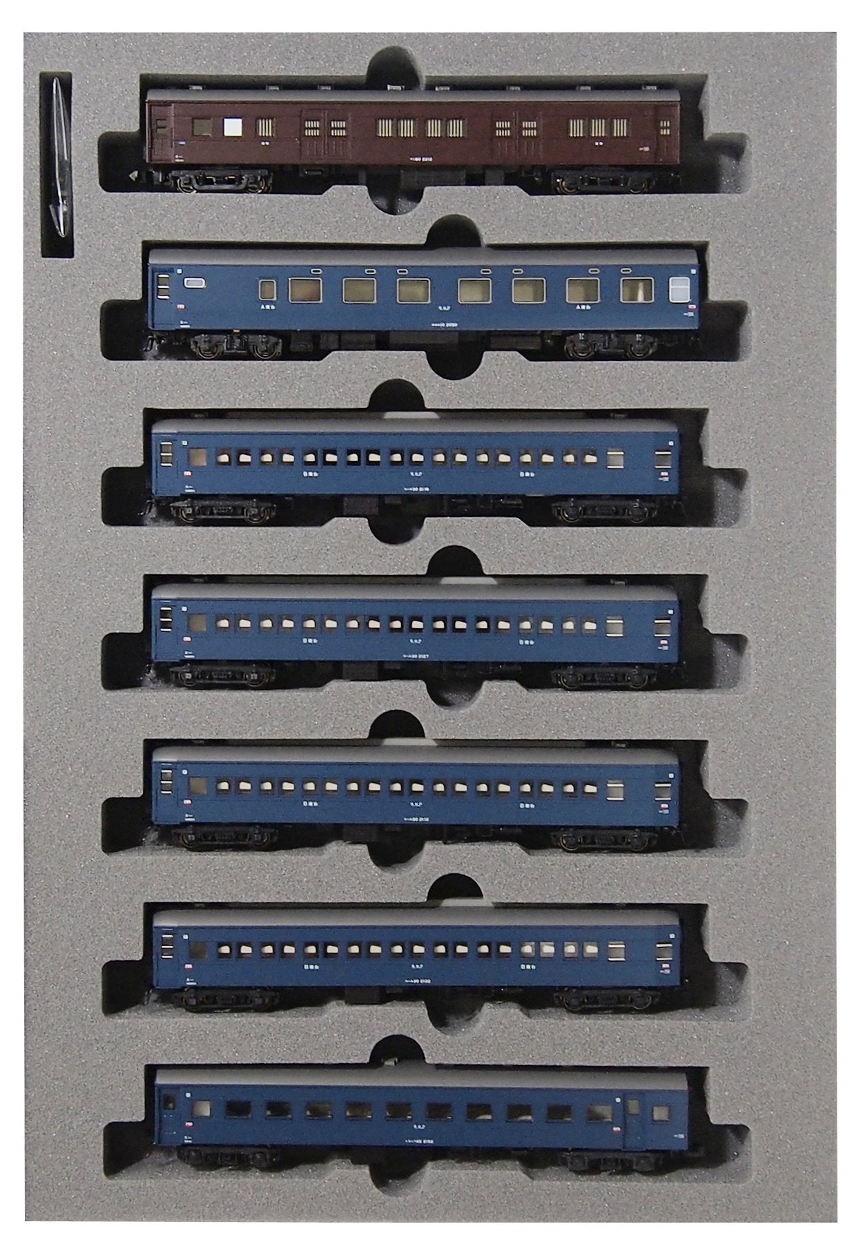 Kato N Gauge 7-Car Set: Tsurugi Sleeper Express Basic Railway Model Passenger Car- Japan Figure Store - #1 Bring To You The Best Japanese Goods