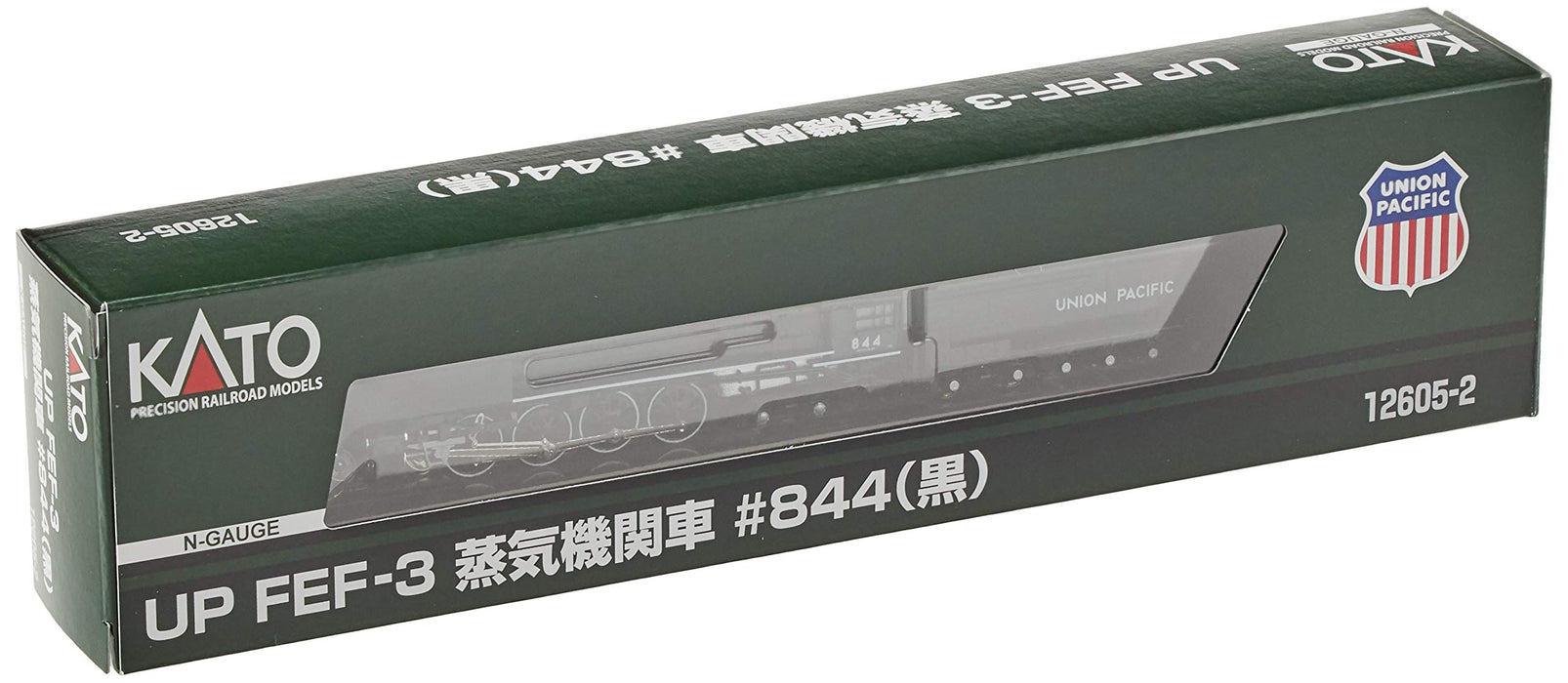 Kato Brand Rail Model Steam Locomotive - Black N Gauge Fef-3 #844 12605-2- Japan Figure Store - #1 Bring To You The Best Japanese Goods