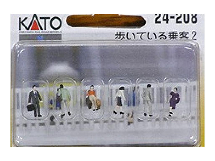 Kato N Gauge 24-208 Walking Passenger 2 - Diorama Supplies Set- Japan Figure Store - #1 Bring To You The Best Japanese Goods