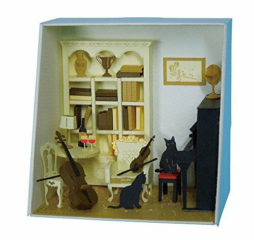 Kawada Pn109 Papernano Music Room Paper Craft Model- Japan Figure Store - #1 Bring To You The Best Japanese Goods