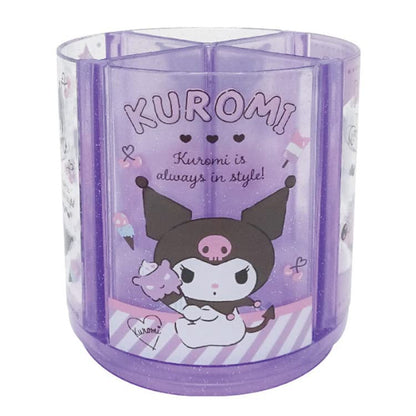 K Company Kuromi Rotating Pen Stand 559854 Pen Holder Japan Glitter Included- Japan Figure Store - #1 Bring To You The Best Japanese Goods