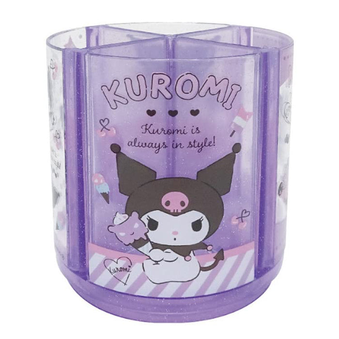 K Company Kuromi Rotating Pen Stand 559854 Pen Holder Japan Glitter Included- Japan Figure Store - #1 Bring To You The Best Japanese Goods
