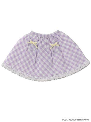 Kikipop! Kpt021 [Kikipop! For] Kinoko Planet Little Pocket Skirt Purple Check- Japan Figure Store - #1 Bring To You The Best Japanese Goods