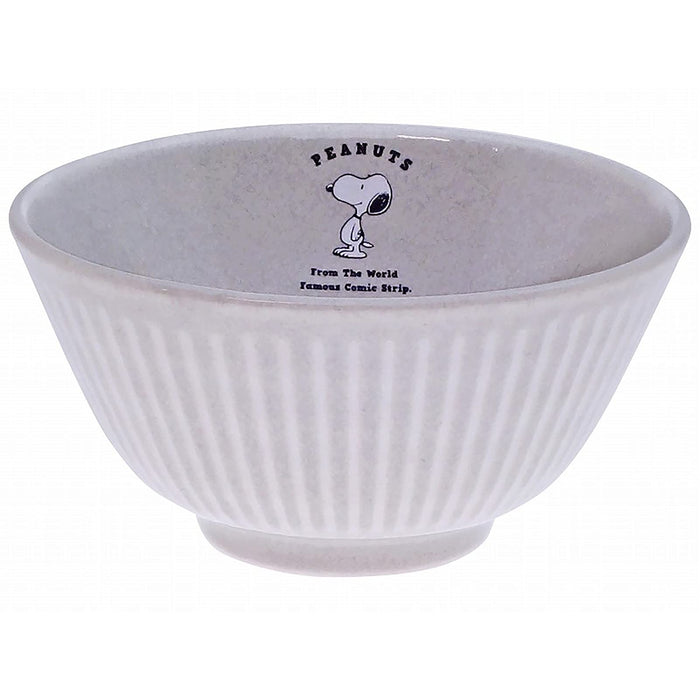 Kaneshotouki Ceramic Peanuts Snoopy Rice Bowl 12cm Gray 614120- Japan Figure Store - #1 Bring To You The Best Japanese Goods