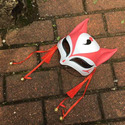 Party City Kitty Large Fox Mask Kitsune Mask For Cosplay Traditional Japanese Mask- Japan Figure Store - #1 Bring To You The Best Japanese Goods