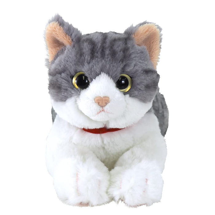 SUNLEMON Plush Doll Hiza Neko Sabashiro Gray/White Cat Size S- Japan Figure Store - #1 Bring To You The Best Japanese Goods