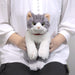 SUNLEMON Plush Doll Hiza Neko Sabashiro Gray/White Cat Size S- Japan Figure Store - #1 Bring To You The Best Japanese Goods
