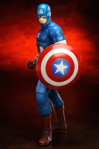 KOTOBUKIYA Mk155 Artfx Avengers Captain America Pvc Figure 1/10 Scale- Japan Figure Store - #1 Bring To You The Best Japanese Goods