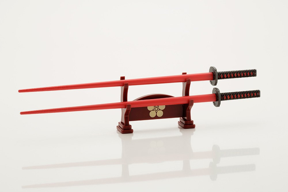 Kotobukiya Samurai Chopsticks with Maeda Sword Stand - Japanese Style- Japan Figure Store - #1 Bring To You The Best Japanese Goods