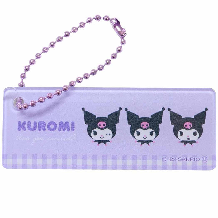 Kuromi [Hand Mirror] Mini Mirror Key Chain Sanrio Tees Factory Cosmetic Goods Character Goods Mail Order- Japan Figure Store - #1 Bring To You The Best Japanese Goods