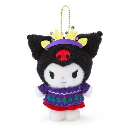 Sanrio Kuromi Mascot Holder (Christmas Sweater Design)- Japan Figure Store - #1 Bring To You The Best Japanese Goods
