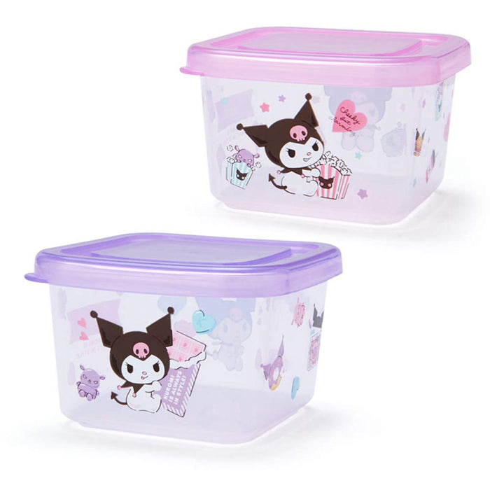 SANRIO Mini Food Container Storage Container Set Of 2 Kuromi- Japan Figure Store - #1 Bring To You The Best Japanese Goods
