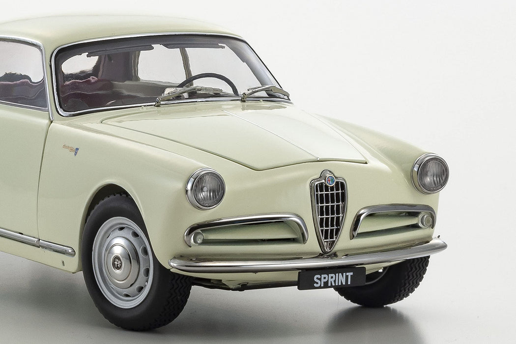 Kyosho 1/18 Alfa Romeo Giulietta Sprint White Ks08957W- Japan Figure Store - #1 Bring To You The Best Japanese Goods