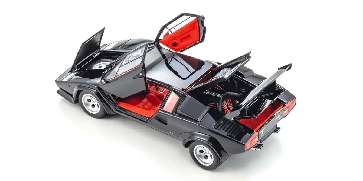 Kyosho 1/18 Lamborghini Countach LP5000 Quattrovalvole Black- Japan Figure Store - #1 Bring To You The Best Japanese Goods