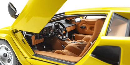 Kyosho 1/18 Lamborghini Countach Lp5000 Yellow- Japan Figure Store - #1 Bring To You The Best Japanese Goods