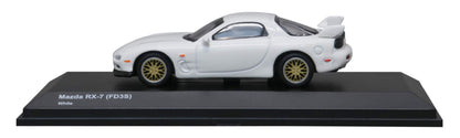 Kyosho Original 1/64 Mazda Rx-7 Fd3S White Finished Product Limited Japanese Scale Toys- Japan Figure Store - #1 Bring To You The Best Japanese Goods